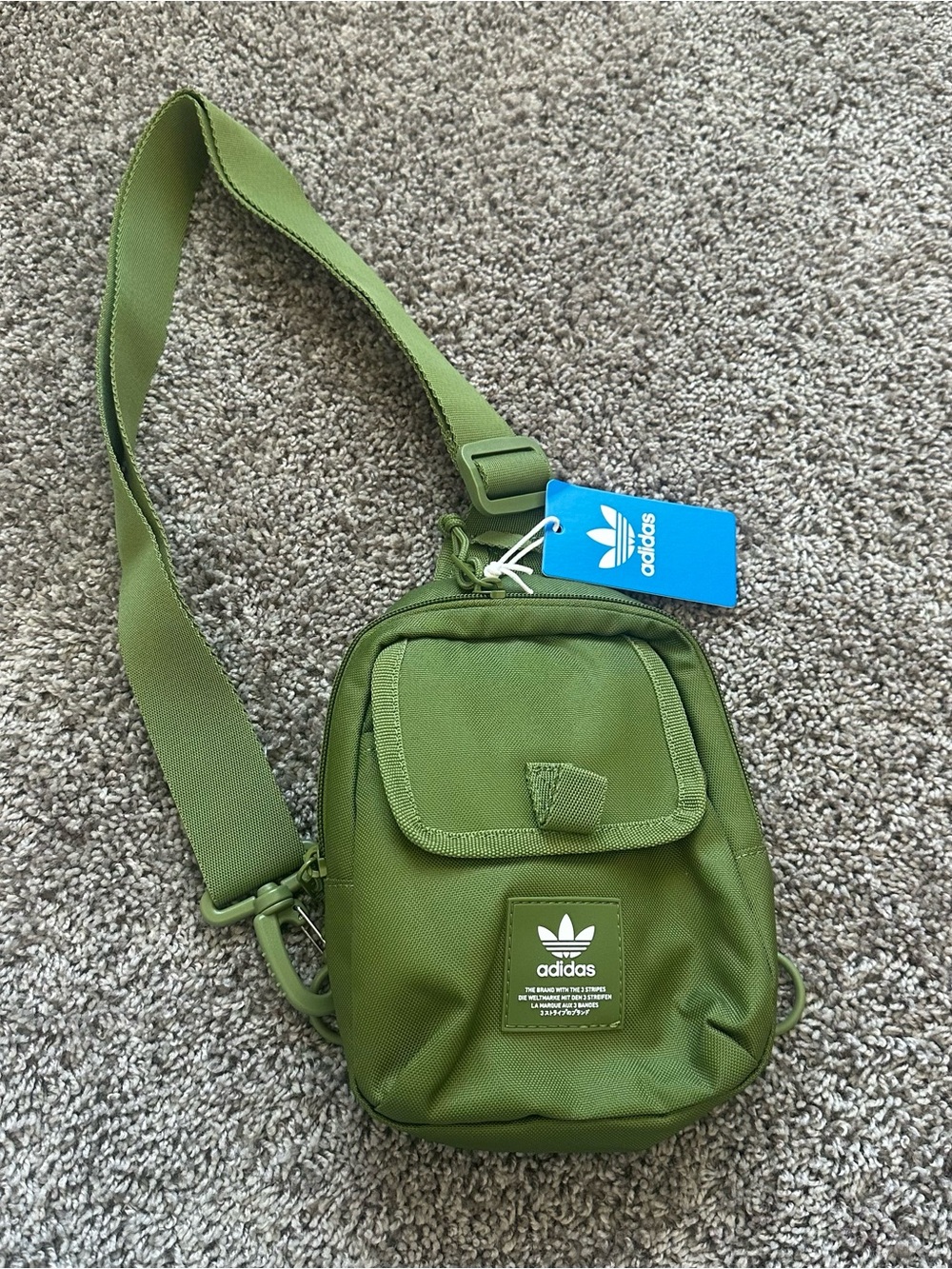 adidas Olive Green Waist / Crossbody Bag